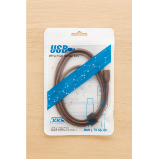 USB-Type C polnilni kabel (1 m) za hitro polnjenje in prenos podatkov. Vzdržljiv, univerzalen in primeren za vse naprave z USB-C