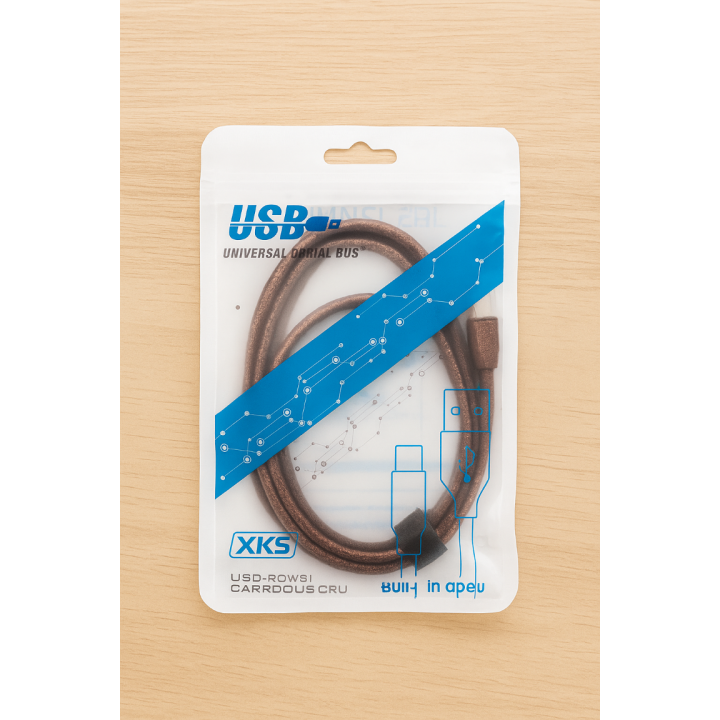 USB-Type C polnilni kabel (1 m) za hitro polnjenje in prenos podatkov. Vzdržljiv, univerzalen in primeren za vse naprave z USB-C